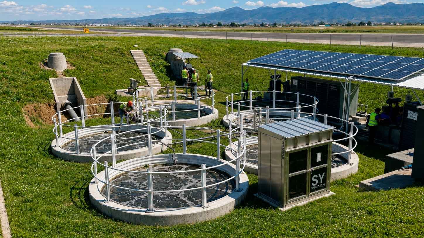 Containerized Modular MBBR and MBR Wastewater Treatment Plant | Synertech