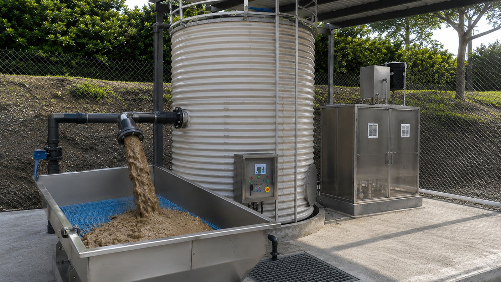 Compact design and fast installation of the BIOPACK plant